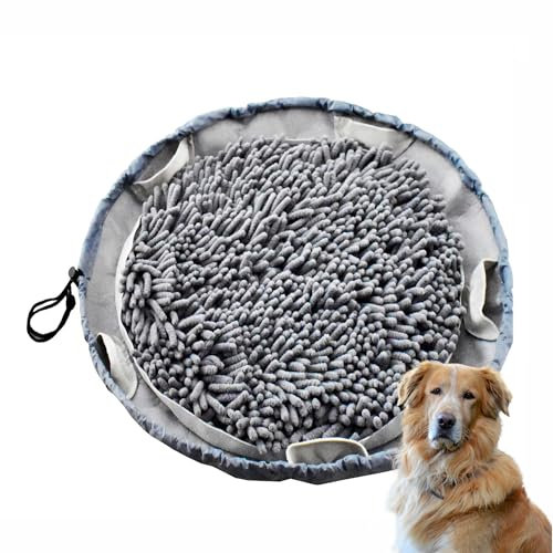 ROY Schnüffelteppich für Hunde – Faltbar & tragbar – Weiches, rutschfestes & waschbares Design – Verhindert schnelles Fressen & reduziert Langeweile – Interaktives Hundespielzeug für alle Hunderassen