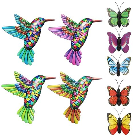 EPCDBBRT Hummingbird Pendants and Simulated Butterflies - Home and Outdoor Garden Art Decoration With Creative Elements