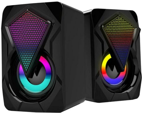 Altavoz Fuerte con Cable con Cable USB Gaming Home Audio Audio Portable Audio Altavoces de computadora Audio para la Tableta de Escritorio Negro