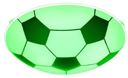 GLOBO Kinderzimmerlampe Deckenleuchte Schlafzimmerleuchte Deckenlampe Fußball, Metall Glas schwarz weiß, dimmbar Smart, RGB LED 8,5W 806Lm 2700-6500K, D 30 cm