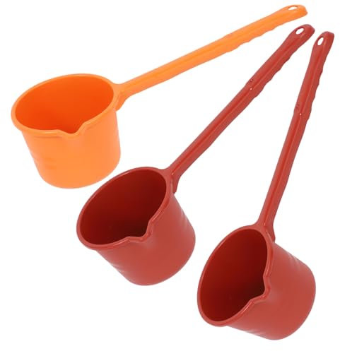 KOMBIUDA 3 Pezzi Mestolo Acqua Plastica Paletta Annaffiare Mestolo Cucina Acqua Uso Domestico Mestoli Bagno Cucchiaio Portatile Gadget Casa
