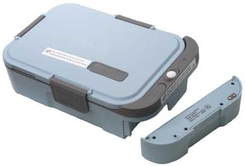 Hot Bento PLUS – Scaldavivande Elettrico Portatile Senza Fili, Riscalda in 10 Minuti,| Batteria Rimovibile, Lunch Box Termico Portatile per Lavoro, Ufficio, Scuola o Viaggi - Capacità 994 ml - Sky