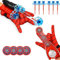 Set di 2 Spiderm Guanti Launcher Bambini, Lanciatori da Spiderm con Dardi a Ventosa, Giocattolo Eroe Cosplay, Taglia Unica, Regalo Creativo per Feste, Compleanno, Giochi Interattivi Indoor Outdoor