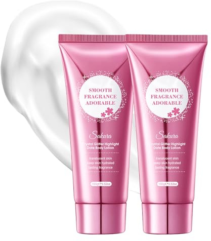 Lotion Corporel Hydratante Et Mettant En Valeur Pour Rendez-Vous à La Fleur De Cerisier - 2 Pièces | Crème Parfumée Pour Femmes, Lotion éclaircissante Pour Le Corps