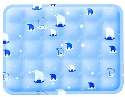 Kühlmatte für den Innenbereich, verdickte kühlende Hundematte, Kühlkissen, PVC-Sommerkissen, Haustierbedarf, großes rutschfestes Welpenbett für drinnen und draußen, Camping, Boden, Katze, Welpen und