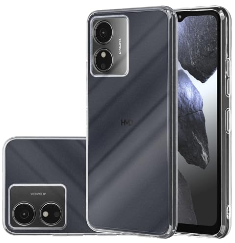 PIXFAB Clear Case for HMD Key/Aura 2, [Ultra Slim] Scratch Resistant TPU Gel Rubber Soft Skin Silicone [Protective Case] Phone Case Cover for HMD Key/HMD Aura 2