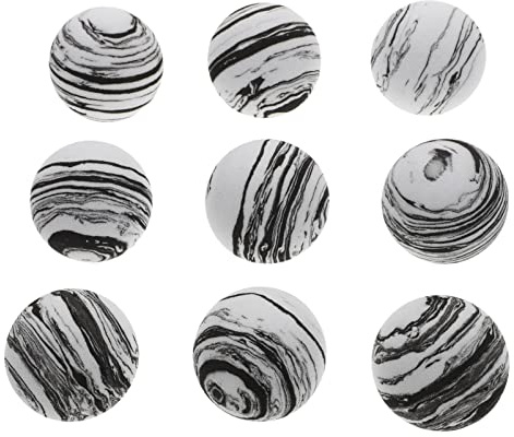 CHICAMPERA Schaumstoff Hüpfbälle 9 Stück Kinder Bouncy Bälle Aus Flexiblem Eva Material Bunt Indoor Spielzeug Publikum Geburtstags Drucksensorisches Stressball Spielzeug