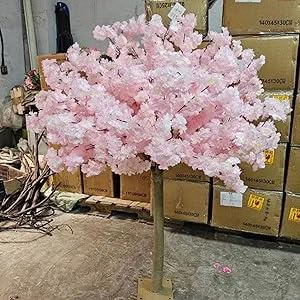 Sohodoo Kit de Flores de Cerezo Artificiales de Color Rosa Claro, Guirnalda de Ramas de Sakura for Bodas, Fiestas, Interiores y Exteriores.(1mx0.9m)