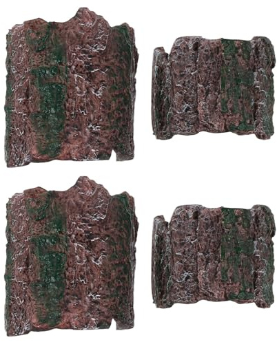 GARVALON 4 St Reptile Cave reptilgrotta akvarielandskapsdekoration ödla skydd orm som gömmer sig reptil gömställe Reptil som gömmer grottan PVC