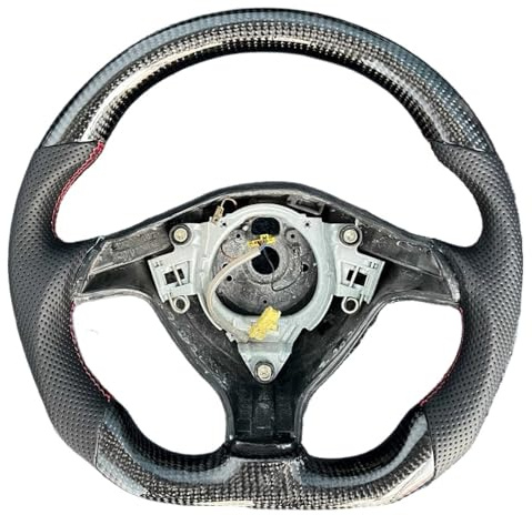 Autolenkräder kompatibel mit Golf 4 Mk4 für GTI 1997 1998 1999 2000 2001 2002 Ersatz-Innenraum-Sportlenkrad aus Kohlefaser (Größe 2)