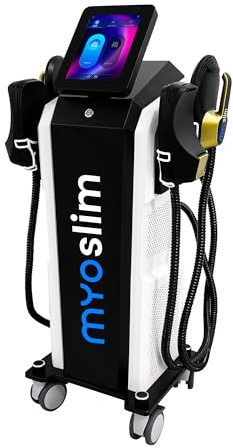 Myoslim EMS Body Sculpting Machine with Electrodes for Radio Frequency Pelvic Stimulation and 5 Optional Handpieces for Salon Use