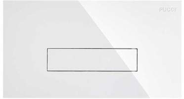 Placca Pucci Sara Bianca 80179660 Sostituibile Ai Vecchi Modelli P6710 e P6910 - Completa Di Telaio E Viti Di Fissaggio