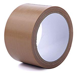 Lot de 2 rouleaux de ruban adhésif imperméable et robuste pour réparation intérieure et extérieure (5 cm x 10 m, marron)