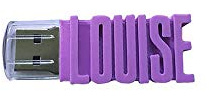 Clé USB Personnalisée (de 8 Go à 64 Go) avec Votre Texte - Couleurs au Choix - Clé USB Prénom - USB 3.0 (32 Go, Violet)