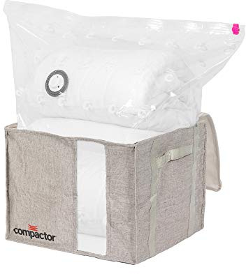Compactor Halvstyv vakuumbox, grå, medium
