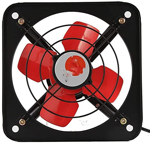 Industrial Extractor Fan 8/10 inch Powerful Industrial Ventilation Extractor Metal Axial Exhaust Commercial Air Blower Fan for Kitchen Bedroom Industrial Ventilation Metal Fan (Size : 25 * 25)