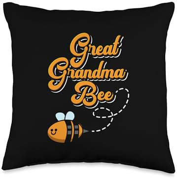 Beekeeper Design For Honey Bees Lover - Great Grandma Bee Throw Pillow