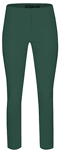 Robell Style ROSE09 Women's Comfortable Stretch 7/8 Slim Leg Trousers, mint, 30