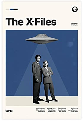 Retro-TV-Serie Poster für The X-Files(1) Leinwand-Poster, Schlafzimmer, Dekoration, Sport, Landschaft, Büro, Raumdekoration, Geschenk, ohne Rahmen, 30 x 45 cm