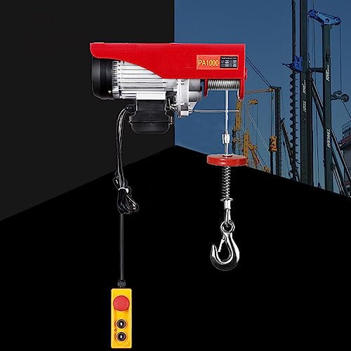 220V Flaschenzug Kran Seilzug Motorwinde 1600W Hub Winde Elektrische Seilwinde für Ihre Garage oder Werkstatt