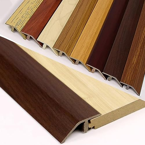 TOCTUS Rampa De Umbral De Puerta, Tira De Transición De Piso, Alfombra/baldosa/rampa De Entrada/Perfil De Transición De Piso De Vinilo, Barra De Protección De Plástico PVC (Color : H)