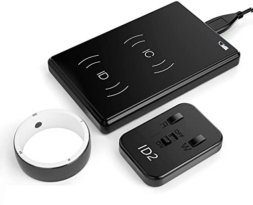 Anillo Inteligente R5, Anillo multifunción con replicador CDS RFID, 6 Tarjetas RFID integradas y 2 Piedras de Salud, Controlador IC/ID/NFC, Anillos Inteligentes para teléfono NFC M