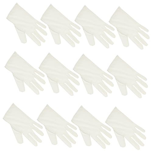 Hemobllo Mikrofaser Handschuhe Aus Stoff 6 Paar Antistatisch Und Fingerabdruckfrei Leichtes Material Für Schmuck Und Münzinspektion Waschbar Und Atmungsaktiv Für Juweliergeschäfte Und Industrie