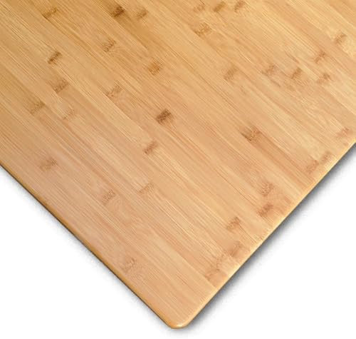 Rygcrud Tischplatte Aus Bambus, Universal Rechteckig Standardplatte Arbeitsplatte, Ganzes Stück Massivholz-Schreibtischplatte Für Stehpult Und Home-Office-Schreibtisch(90x60x2 cm)