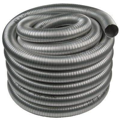 ALLINOX Tubo Flessibile 1 MTL In Acciaio INOX AISI 316 Per Canna Fumaria Modulo Corrugato Regolabile Per Camino o Stufa Resistente Alle Alte Temperature MADE IN ITALY (DN 80)