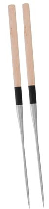 TOPBATHY 2piezas Palillos Para Cocinar Reutilizables Inoxidable Punzantes Para Sushi Hogar y Cocina