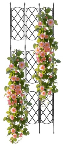 Rankgitter für Kletterpflanzen im Innenbereich, Gemüseanbau, Obelisk-Strukturen, Rankhilfe für Pflanzen in Töpfen – für Bohnen, Kürbis, Früchte, Trauben, Rosen, Efeu, Pothos