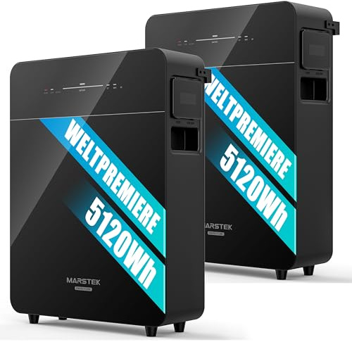 MARSTEK VENUS-E 3.0 Energiespeichersystem, 10,24 kWh Kapazität, AC-gekoppelt,jährliche Einsparung bis zu 2.620 €,All-in-One Solarbatterie für Haus und Balkonkraftwerk,0% MwSt - Nur für Privatpersonen