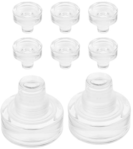 Lurrose 8 Piezas Tapones de Botella Forma de T Reutilizables Tapón de Vidrio Hermético para Vino y Cerveza Sellador Multifuncional Antigoteo para Fiestas Bodas y Uso Diario