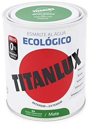 Titanlux - Esmalte eco, Mate verde perla, PR.750ML (ref. 02T051634)
