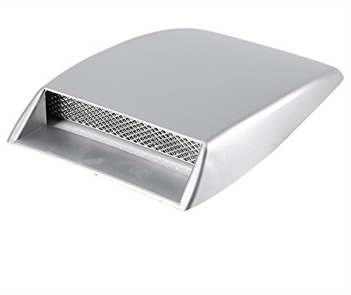 Cappuccio di copertura dell'autoadesivo decorativo auto universale Cappuccio di aspirazione dell'autoadesivo decorativo cofano(Silver)