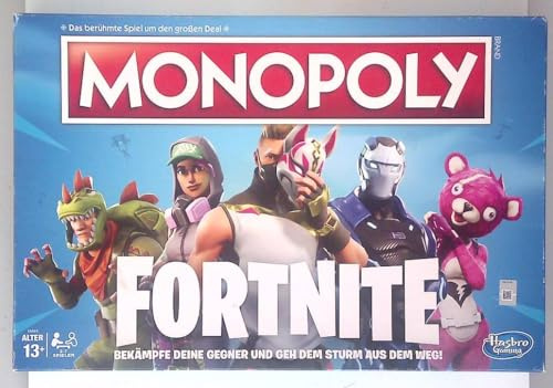 Hasbro Monopoly E6603100 Monopoly Fortnite Edition, Familienspiel, Multicolor