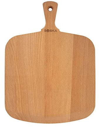 Pelle à Pizza Amigo/Pour pizza chaude et froide/Poignée courte/Bois de hêtre/Planche de présentation / 30 cm de large
