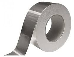 VITCAS Aluminium Foil Tape- Self-adhesive- Adhesive for Permeant Fixing- Heat Resistant- Good thermal & electrical conductivity- central heating system- anti-corrosion – Rusty Resistant- 50mm x 45Mtr