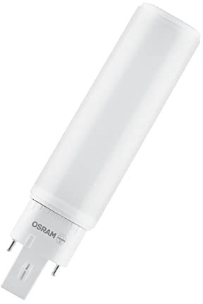 Osram DULUX D 18 LED-Lampe für G24D-2 Sockel, 7 Watt, 640 Lumen, Warmweiß (3000K), rotierbar, Ersatz für herkömmliches 18W-Dulux Leuchtmittel