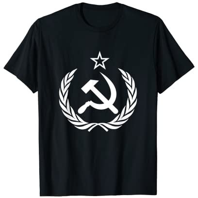 CCCP T-shirt Socialista Martello e Falce Tee Russa Mosca Maglietta