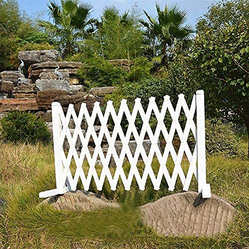 Beeteinfassung Zaun Zierzaun Palisaden Für Garten Palisade Rasenkante Zäune Erweiterbarer Zaun, Elastischer Sichtschutz Zaun Holz Dekorativer Zaun für Haustiere für Patio Garden Home Dekorativer Z