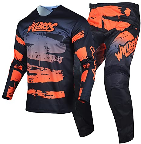 Willbros Motocross Jersey Hose Kombination Männer Frauen Motorrad MX Reitausrüstungsset Radfahren Offroad Dreckiges Fahrrad Anzug Rennbekleidung Erwachsene