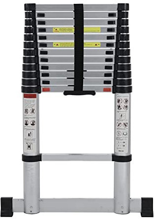 Scala Telescopica Pieghevole con Soft Close Multiuso Allungabile Scaletta Alluminio Scala Telescopica Pieghevole con Soft Close Multiuso Allungabile Scaletta Alluminio con Stabilizzatori (3,80 METRI)