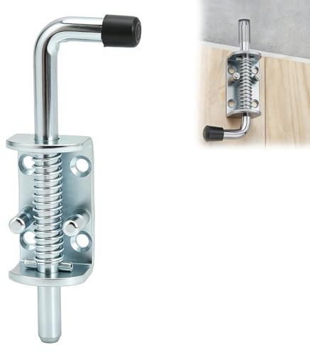 Pestillo De Pasador De Resorte Para Remolque, 171 Mm/6,73 Pulg. Puerta De Remolque Para Vehículos Recreativos Pasador De Pestillo Con Resorte Perno Cilíndrico Acero Al Carbono Galvanizado