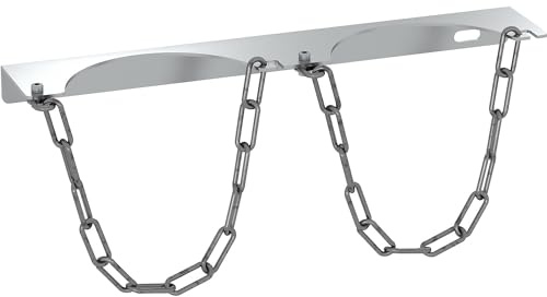 eurokraft | Gasflaschen-Wandhalterung | für 2 Flaschen | Ø max 140 mm