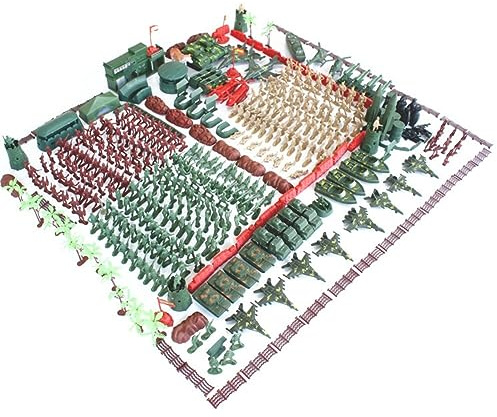 LICHENGTAI 488 Teiliges Soldaten Spielset, Streitkräfte Armee Männer Soldaten Kampf Bewegliche Actionfiguren Armee Jungs Plastik Soldate Spielset Militär Spielzeug für Sand Tabelle Kinder Spielzeug