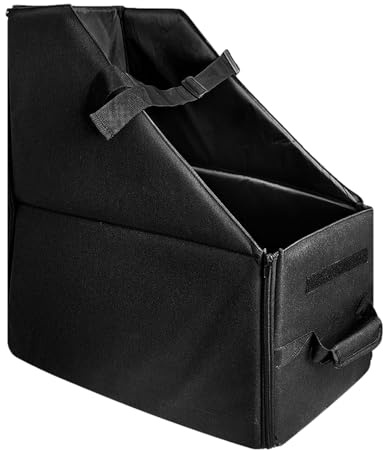 Moxeupon Sac de siège arrière pour Porte-vélos,Boîte de Rangement pour vélo Pliable, Coffre arrière | Pack de Rangement de Bagages pour Porte-siège arrière réglable pour vélos