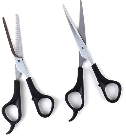 Ipetboom 1satz Ergonomische Haarschneidescheren Teiliges Friseur Zuhause Und Salon Hochwertige Haarschneideschere Mit Ergonomischem Griff Für Präzise Haarschnitte Schwarz