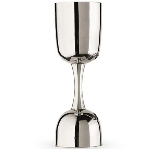 GRAINEX ENGINEER Wine Goblet Premium Stainless Steel Peg Measurer Jigger 30 & 60 ml, Cocktail Jigger Shot Glass Drink Measuring Bar Tool Double Side Jigger- Set of 6
