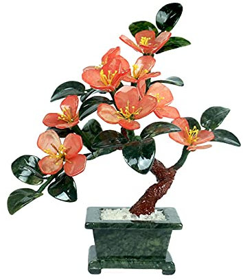 Künstlicher Bonsai-Baum Künstlicher Bonsai-Baum im chinesischen Stil, Jade-Bonsai – künstliche Topfpflanze, Schreibtisch-Display, gefälschte Baum-Topf-Ornamente, antike Heimdekorationen Bonsai Kunstpf